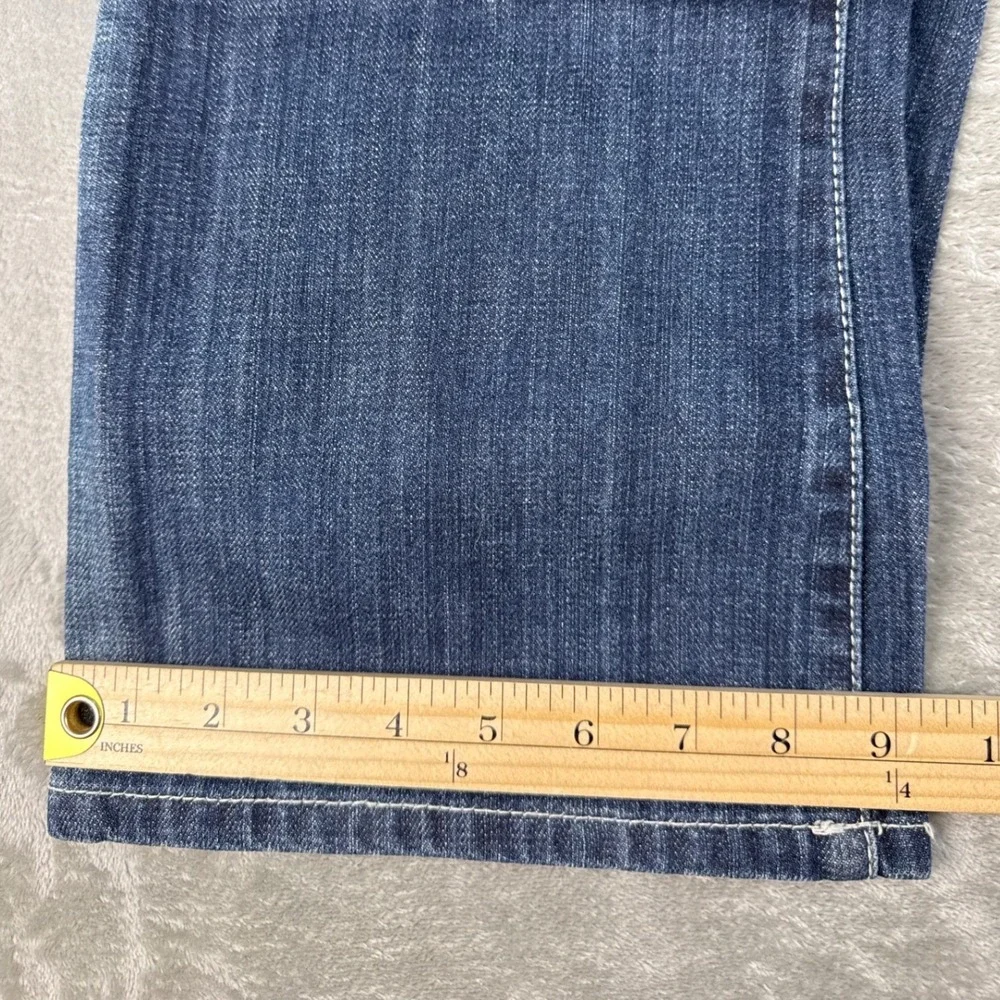 Guess Jeans Mens 31 Blue Bootcut Dark Wash Denim Pants Cotton Macau